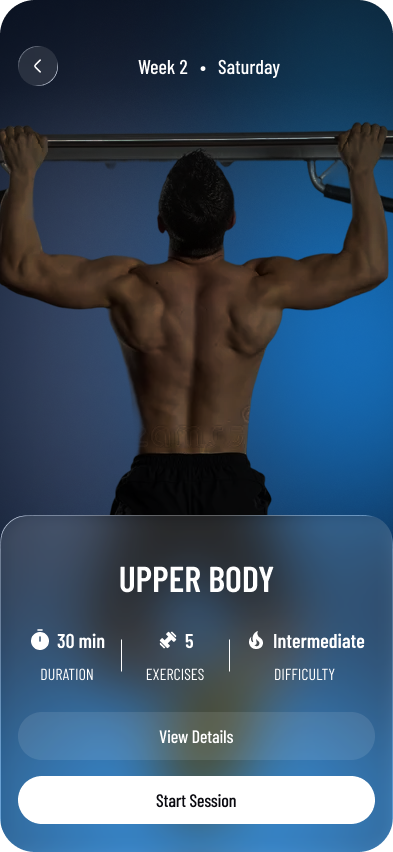 Betterly training screen